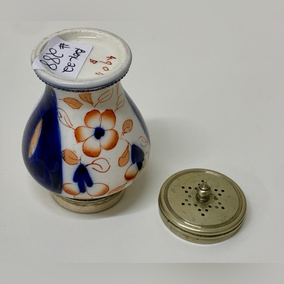 19th Century Antique EPNS Gaudy Welsh Unrecorded Pattern Sterling Lid Salt Shake - Picture 11 of 14